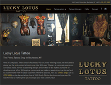 Tablet Screenshot of luckylotustattoo.com